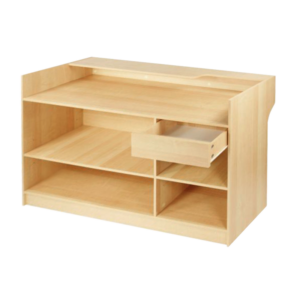 6′ LEDGETOP REGISTER COUNTER – MAPLE