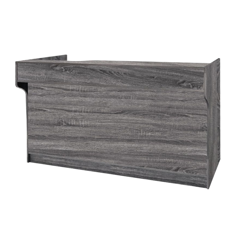 6′ LEDGETOP REGISTER COUNTER – RUSTIC GRAY