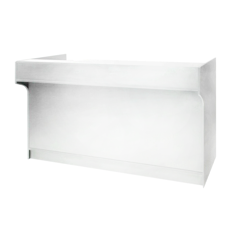 6′ LEDGETOP REGISTER COUNTER – WHITE