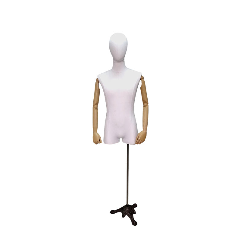 Male White Linen Dress Body Form