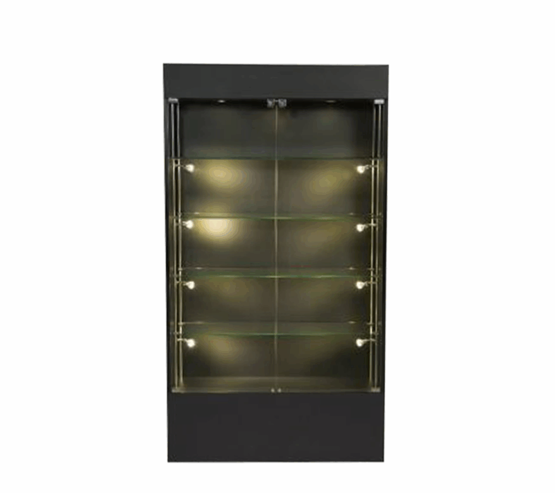 Black Premium Wall Display Case 40"L x 73"H