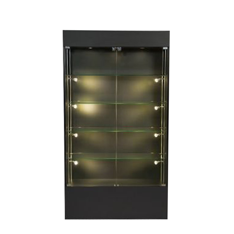 Black Premium Wall Display Case 40"L x 73"H