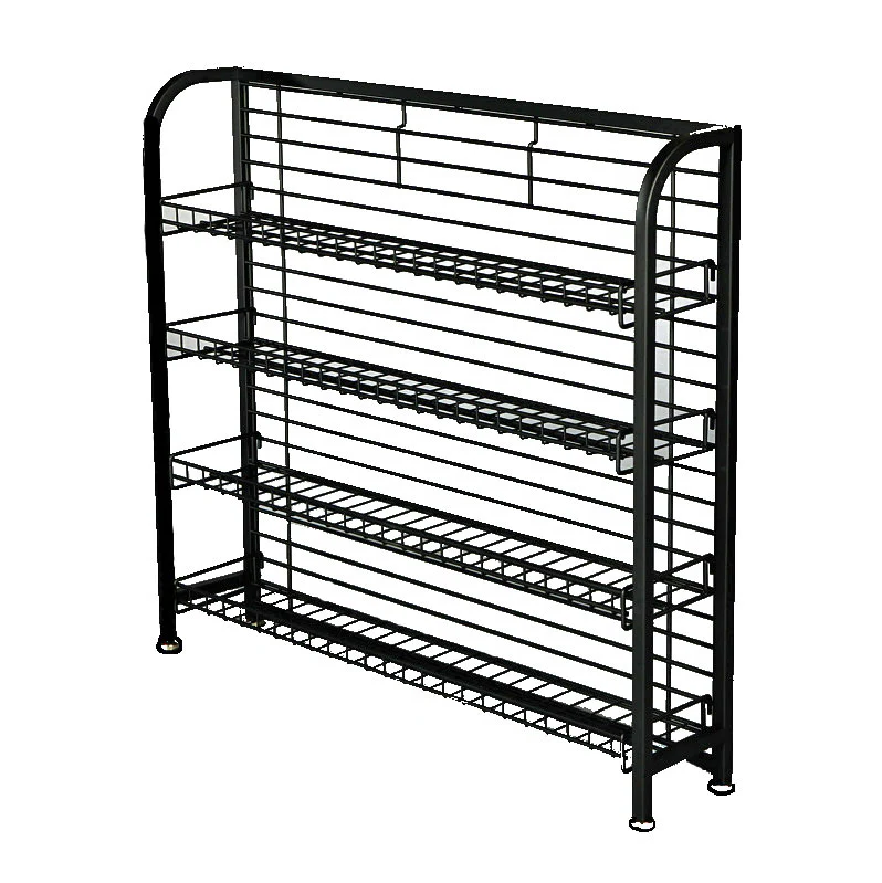 wire under the counter rack with 4 shelves