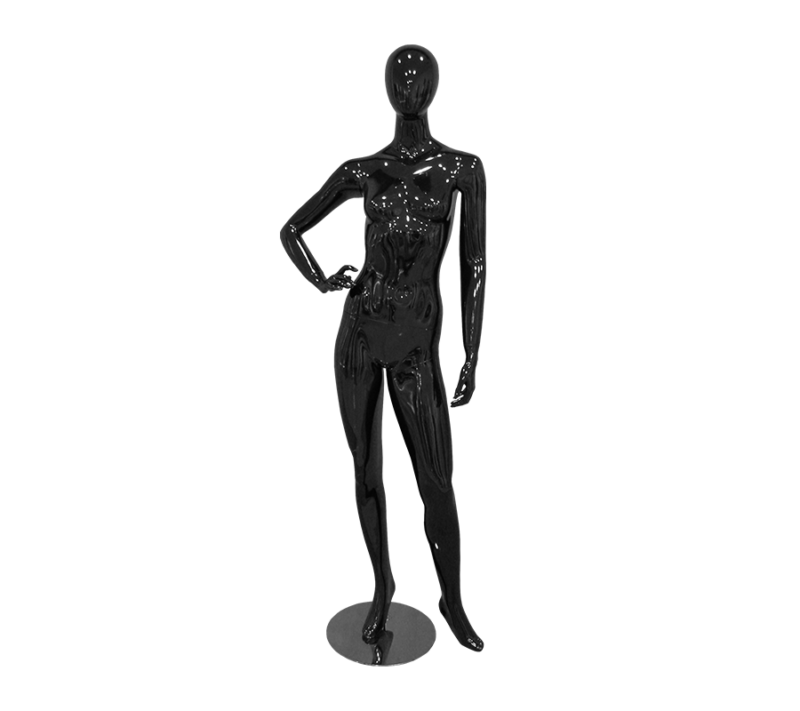 MICHELLE-3BLACK EGGHEAD- FEMALE MANNEQUIN