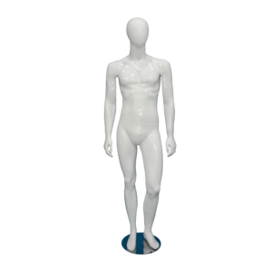 MIKE/2WHITE EGGHEAD- MALE MANNEQUIN