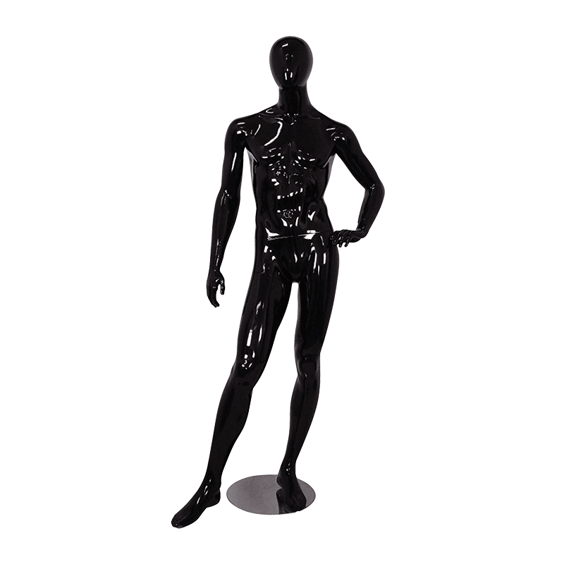 MIKE/3BLACK EGGHEAD- MALE MANNEQUIN