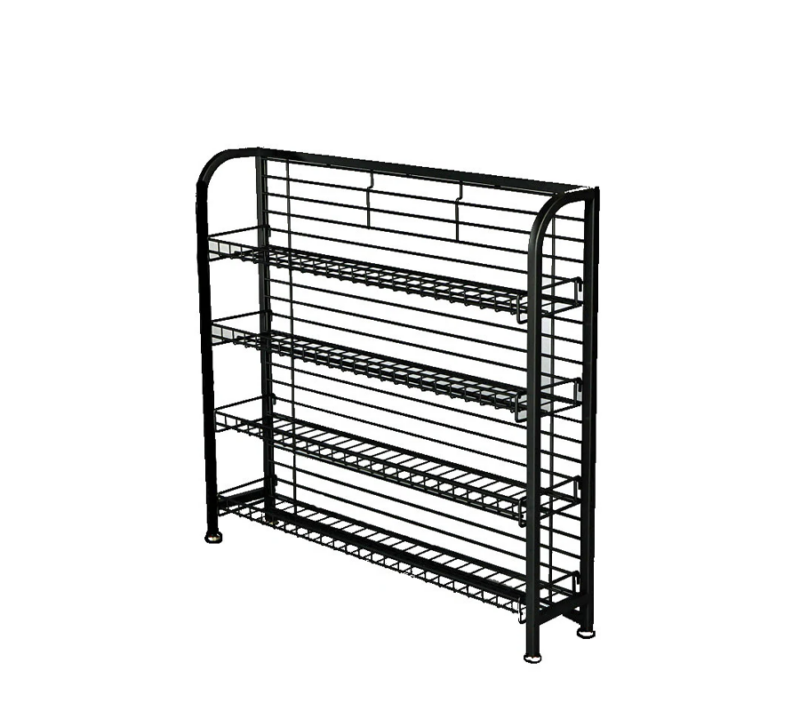 Black Under Counter Wire Display Rack