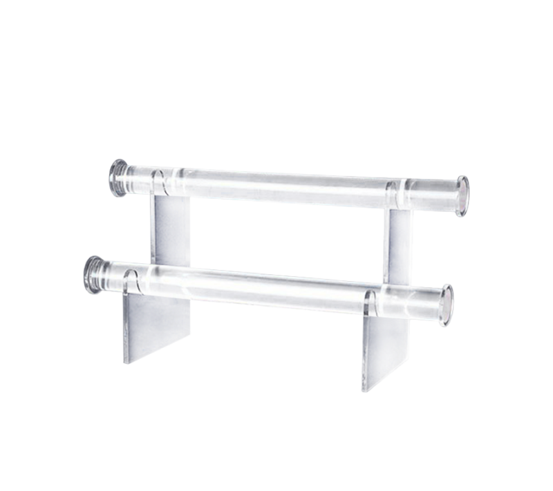 Acrylic 2-Tier Bracket Diplay Bar