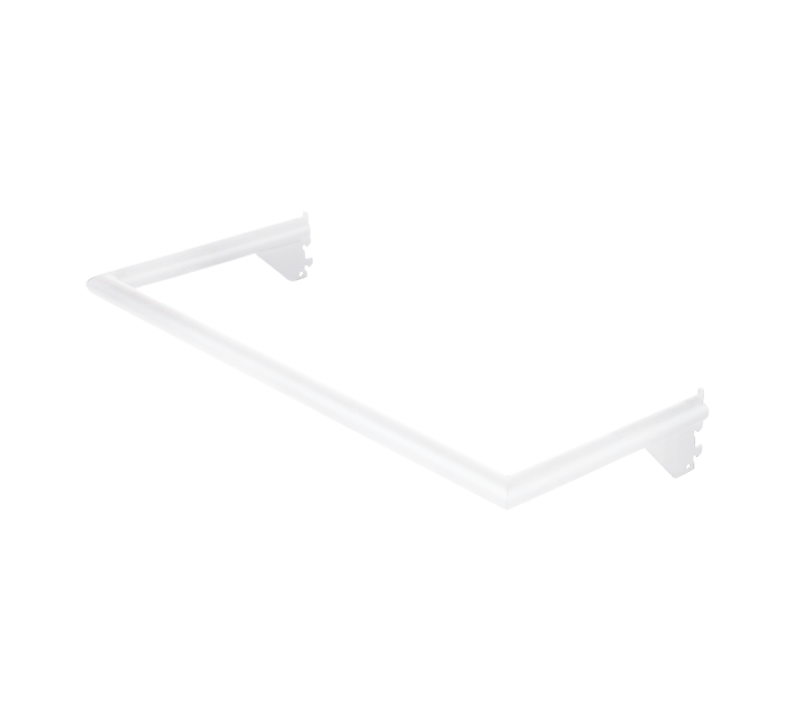 Matte White Pipeline 24"L x 12"D U-Hangrail