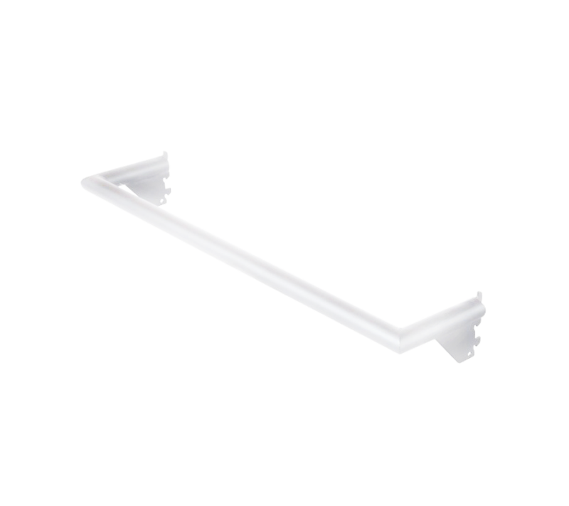 Matte White Pipeline 24"L x 5"D U-Hangrail