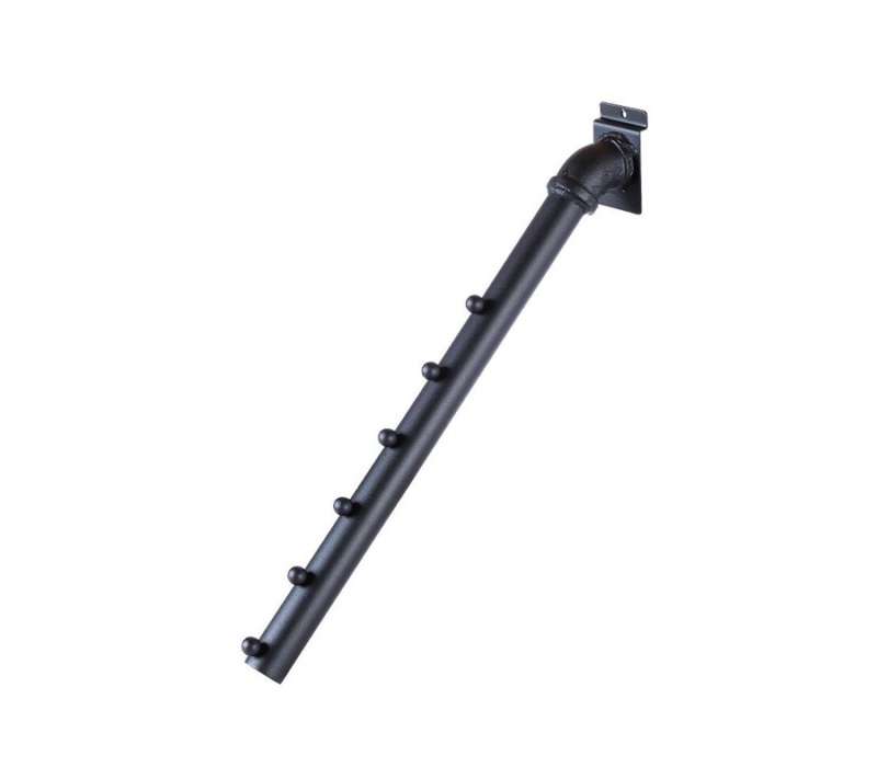 Matte Black Pipeline 6 Ball Slatwall Faceout