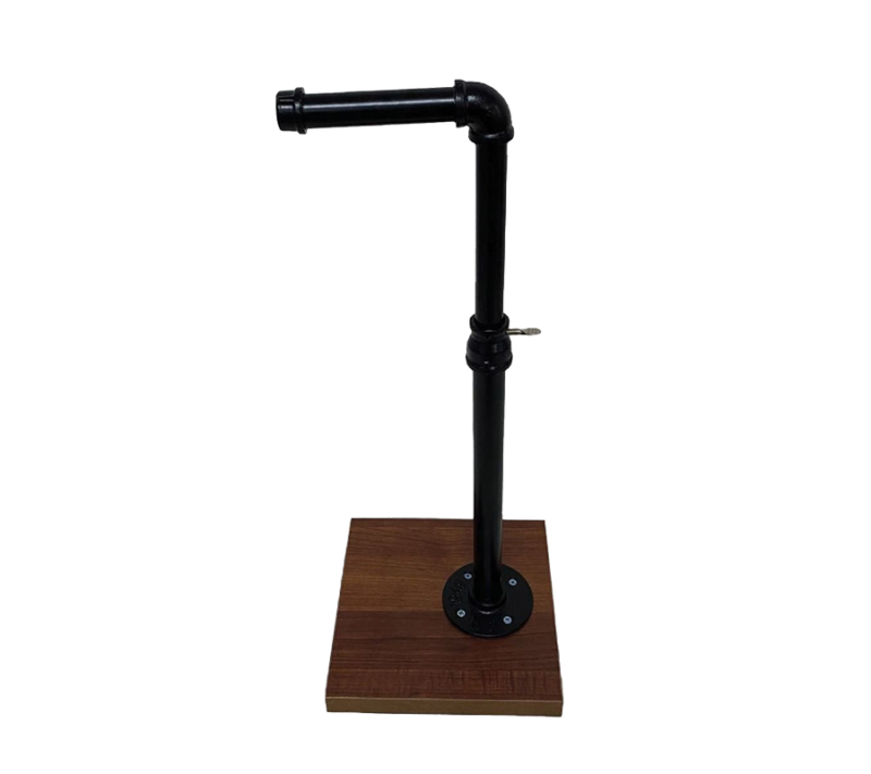 Matte Black Pipeline 12" L-Shape Countertop Hanging Bar