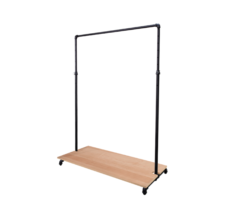 51" X 23" WOOD BASE FOR PIPELINE BALLET BAR RACK -MATTE BLACK