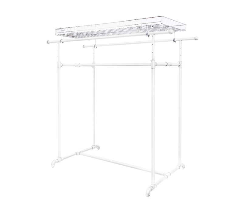 Matte White Pipeline H-Rack w/ 01-008CH