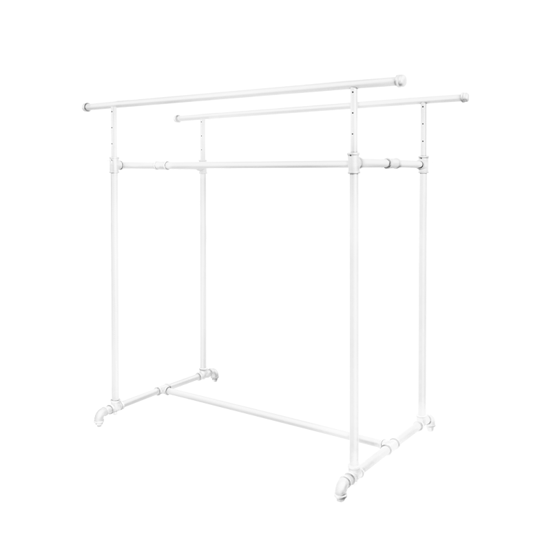Matte White Pipeline H-Rack