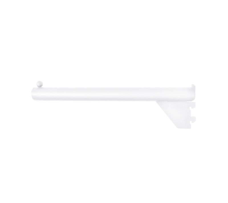 Matte White Pipeline 12" Faceout With Ball End