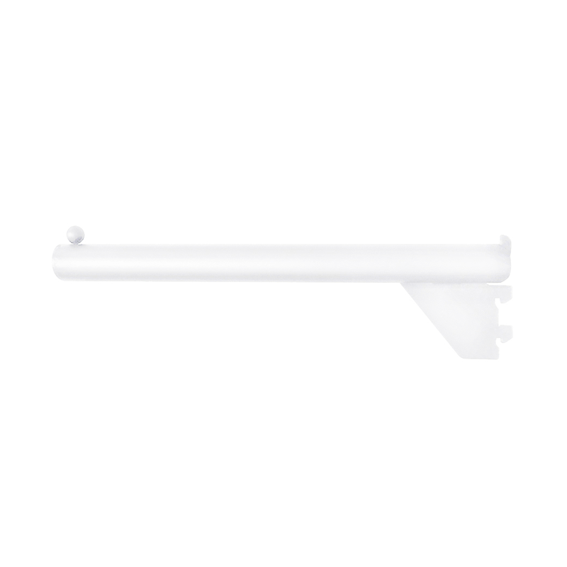 Matte White Pipeline 12" Faceout With Ball End