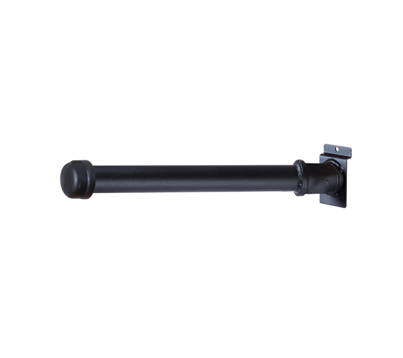 Matte Black Pipeline 12" Slatwall Faceout