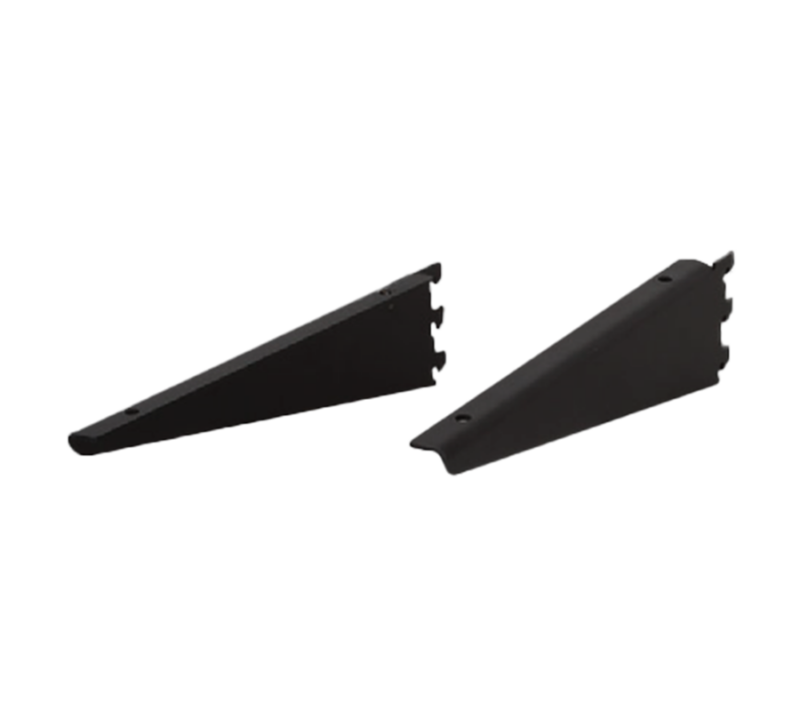 Matte Black Pipeline Wood Bracket