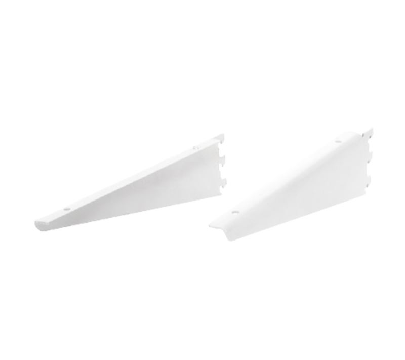 Matte White Pipeline Wood Bracket