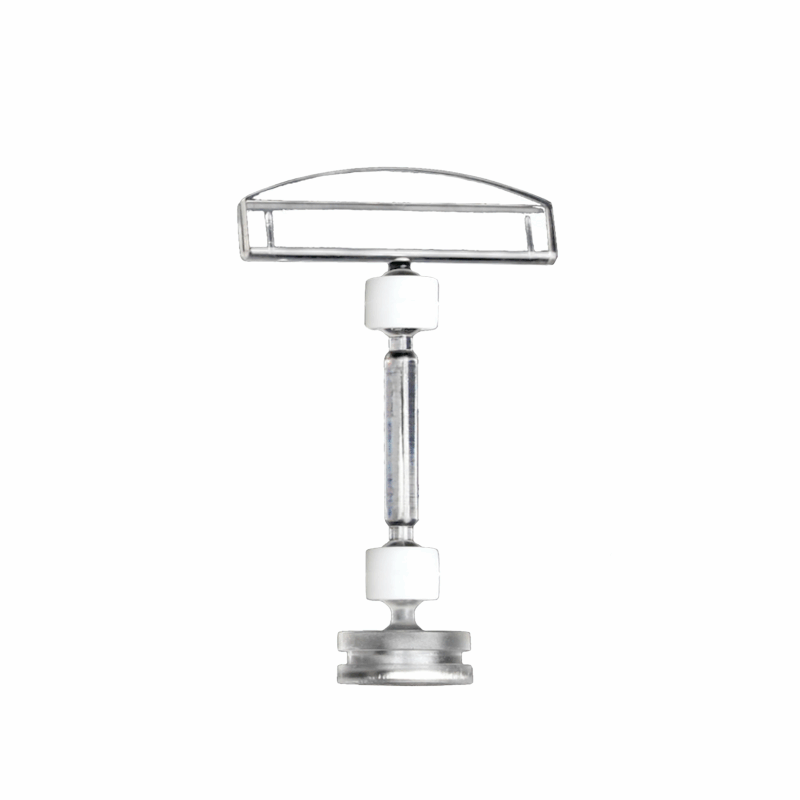 Clear Big Clip Sign Holder With 2" Post & Magnet