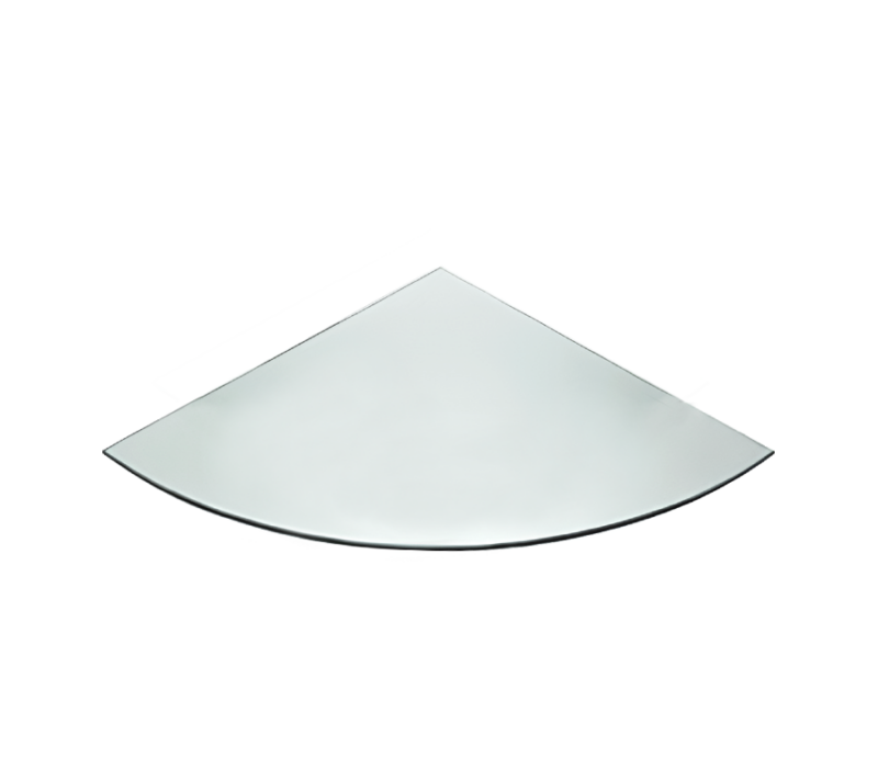 12", 14" QUARTER TEMPERED GLASS SHELF