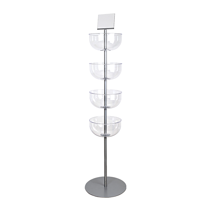 4-TIER ACRYLIC MULTI-PURPOSE BOWL DISPLAY