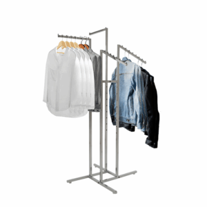4-Way Rack w/ Square Straight & Slanted Arms - Chrome