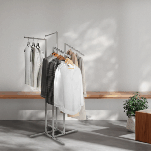 4-Way Rack w/ Square Straight & Slanted Arms - Chrome