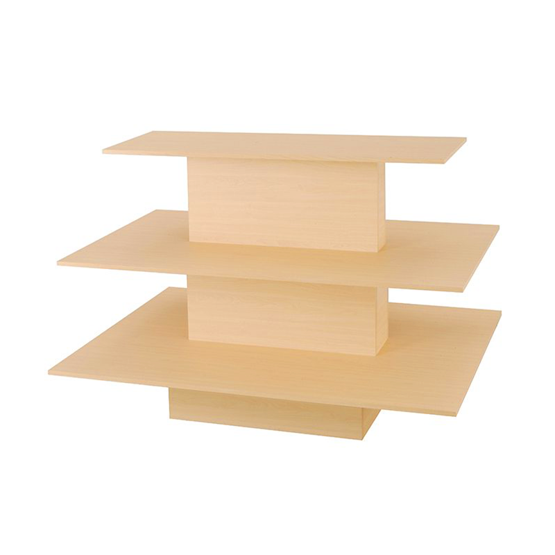 Maple 3-Tier Rectangular Display Table