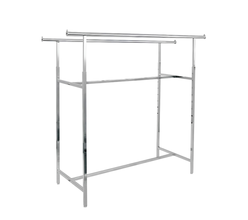 60" standard commercial grade steel apparel H-rack