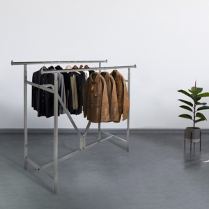 elegantly displaying various clothes in an aesthetic setting