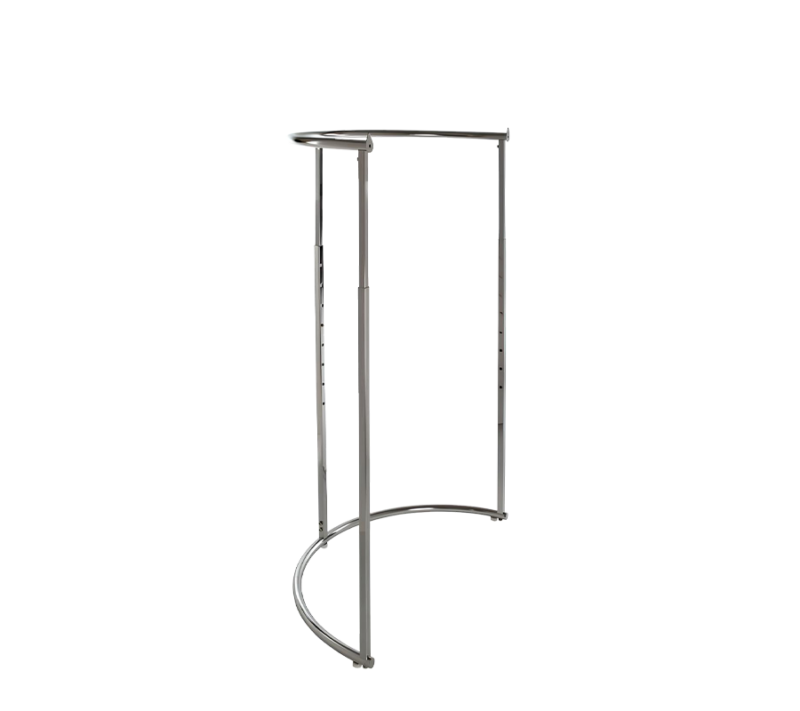 43" Diameter Half Round Rack - Chrome