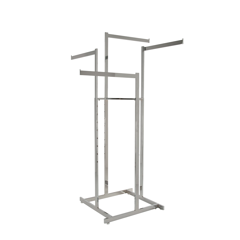 Chrome 4 way high capacity apparel rack