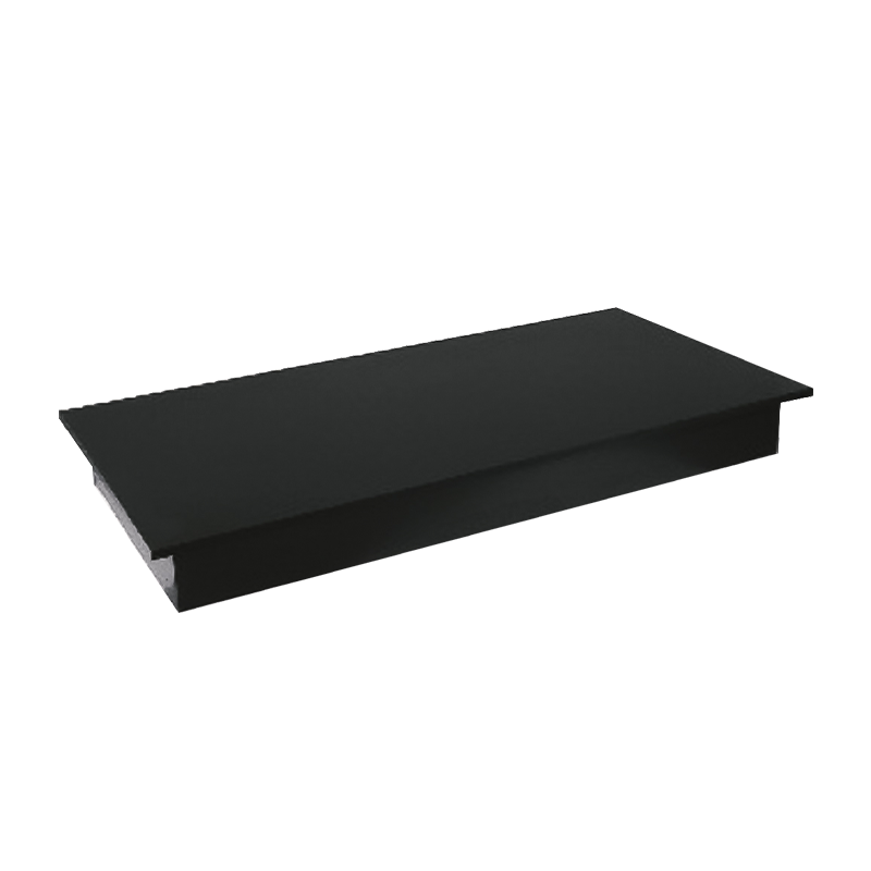 50" RECTANGULAR WOOD BASE - BLACK