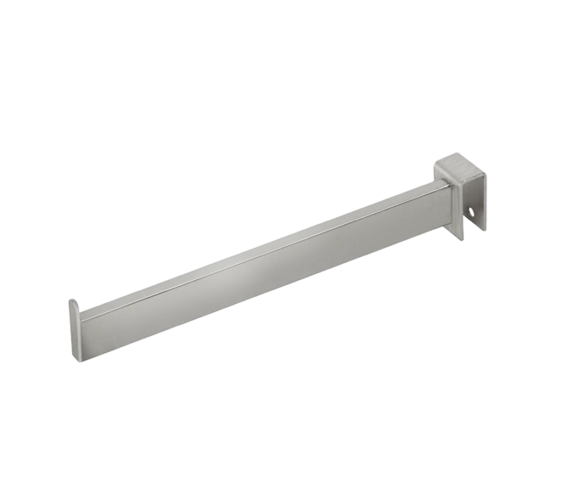 Satin Chrome 12" Rectangular Hangrail Faceout