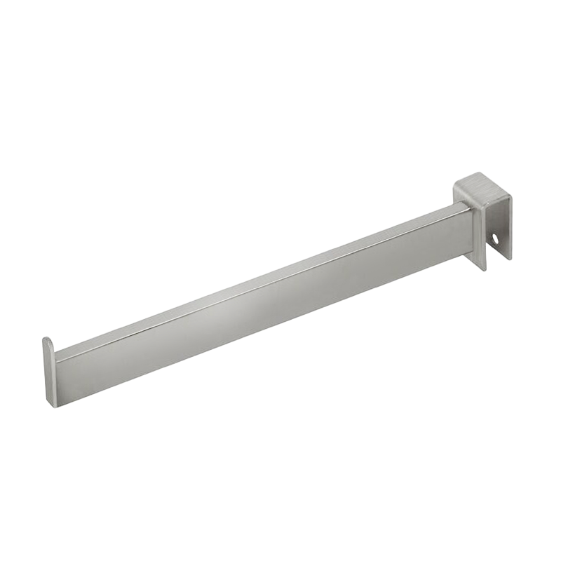 Satin Chrome 12" Rectangular Hangrail Faceout