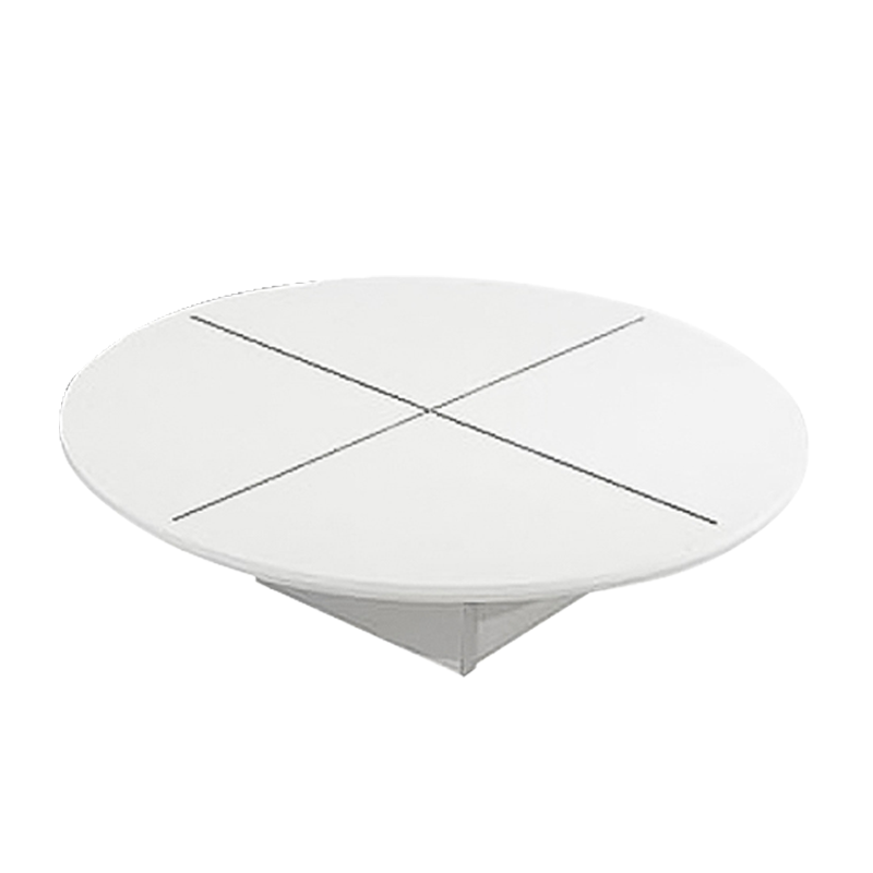 30"D ROUND WOODEN BASE DISPLAY -WHITE