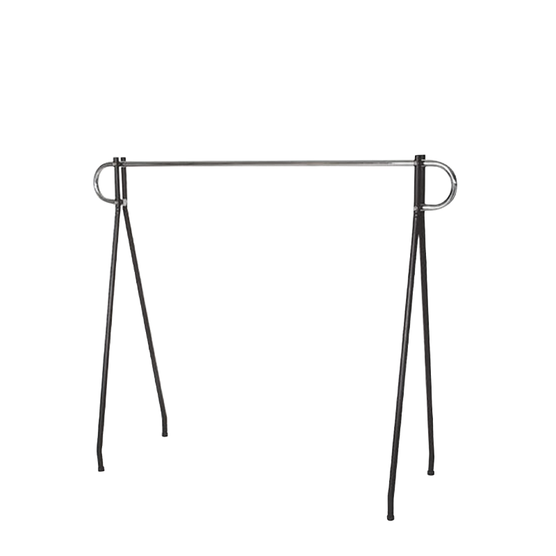 Chrome 54" single hangrail display rack