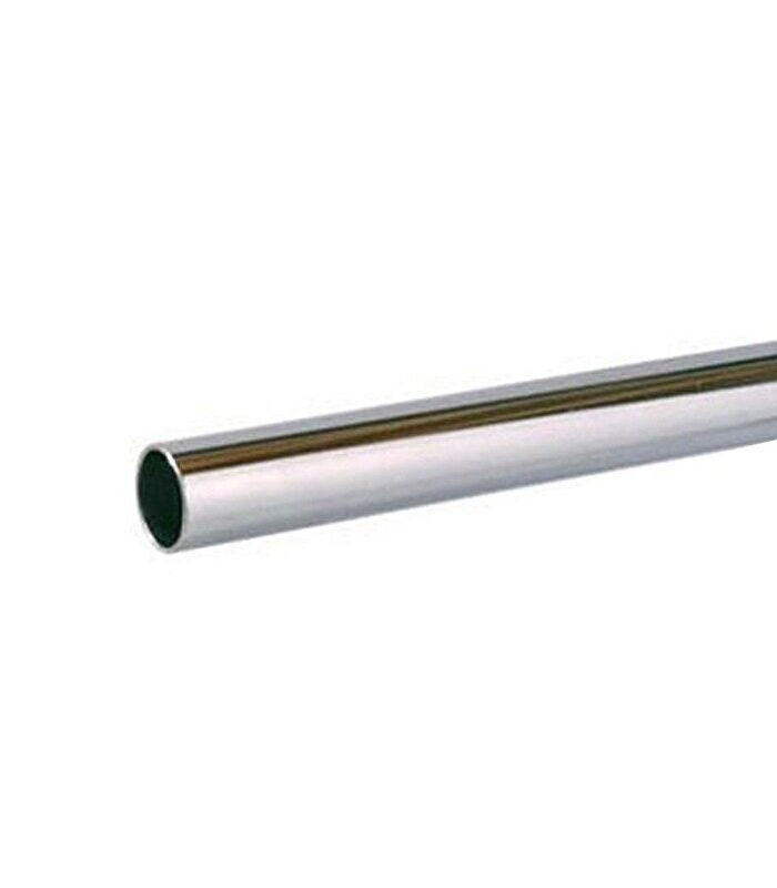 1 inch diametric Round Steel Tubing 12 inches long in Chrome finish