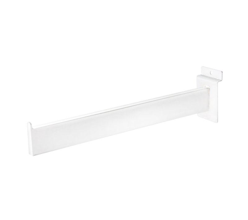 12" Rectangular Slatwall Faceout - White