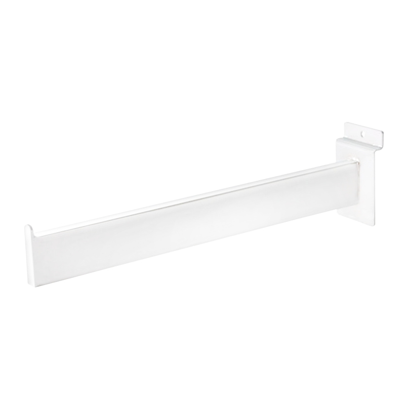 12" Rectangular Slatwall Faceout - White