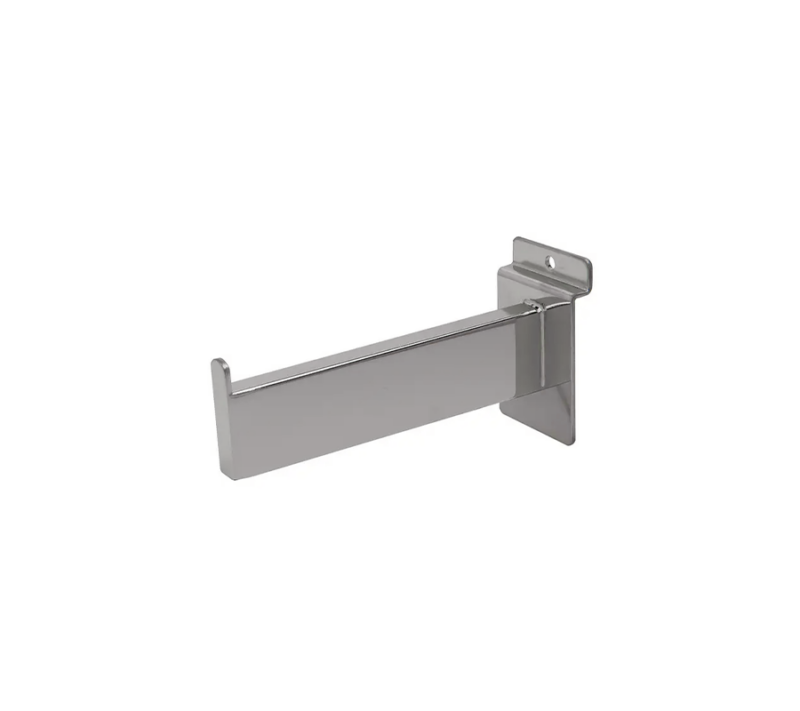 Chrome 6" Rectangular Faceout For Slatwall