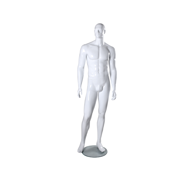 Abstract Male Mannequin - Glossy White