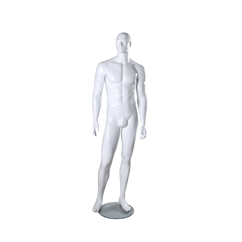 Abstract Male Mannequin - Glossy White