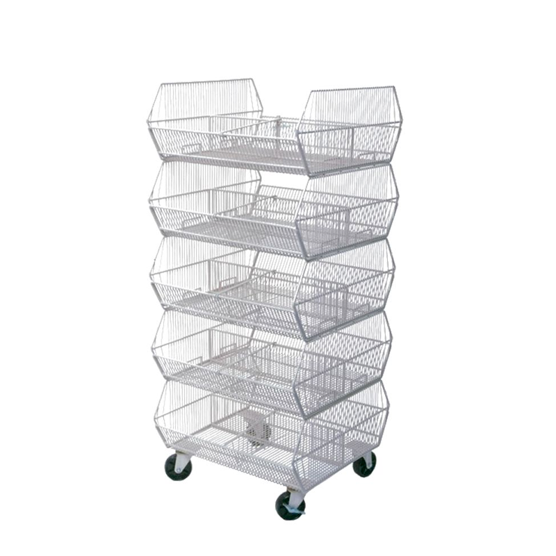 Chrome 5-Tier Stacking Bracket Display