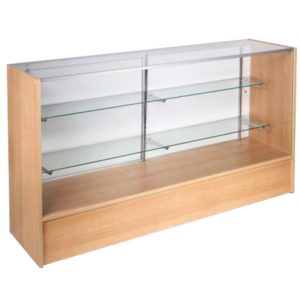 6′ FULL VISION DISPLAY CASE – MAPLE
