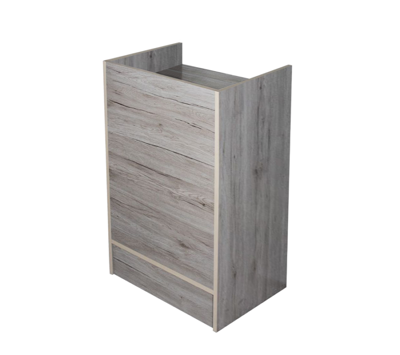 Barnwood 38" Cash Register Stand Front View
