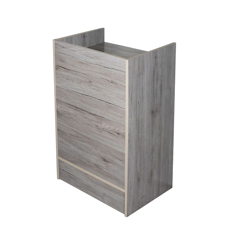 Barnwood 38" Cash Register Stand Front View