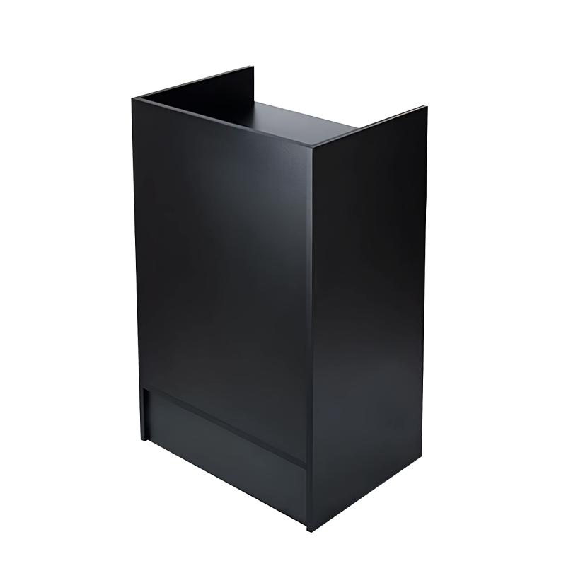 Black 38" Cash Register Stand Front View